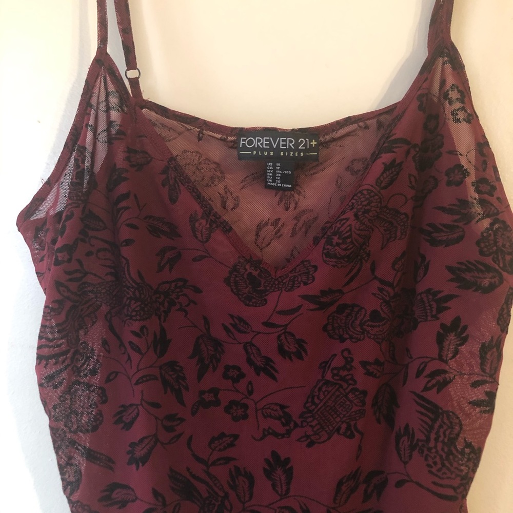 FOREVER 21 + Plus Sizes Bodysuit Size 1X NWOT